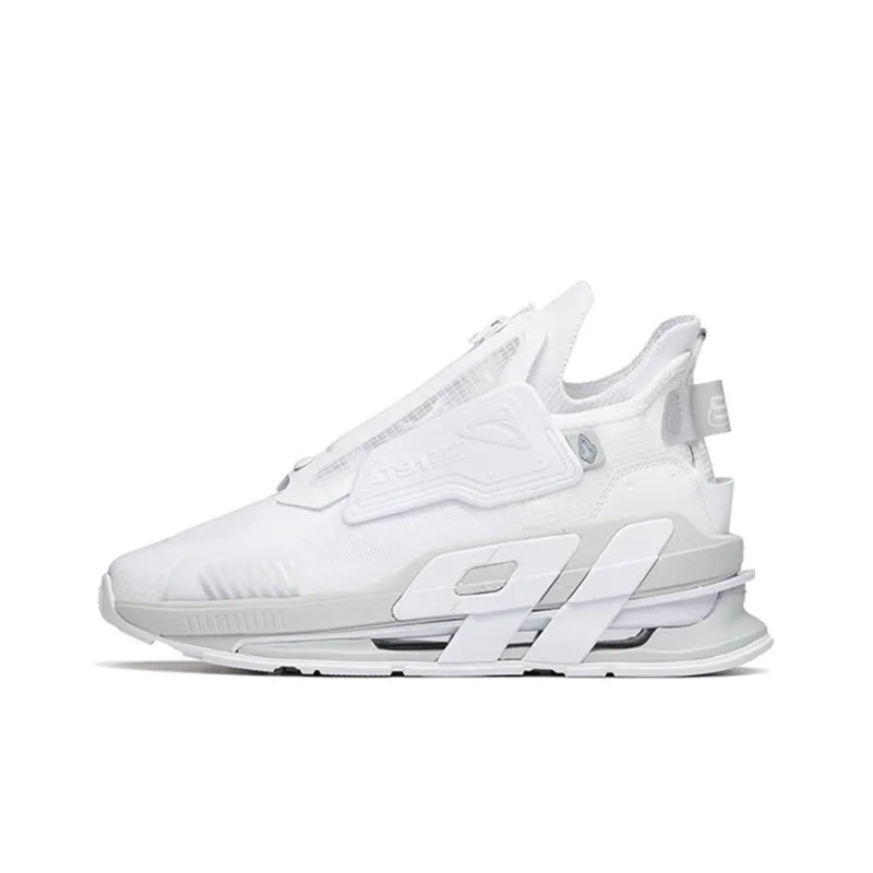 Anta AT91 Abrasion Resistant Breathable Low Top Running Shoes Men's Anta White-0