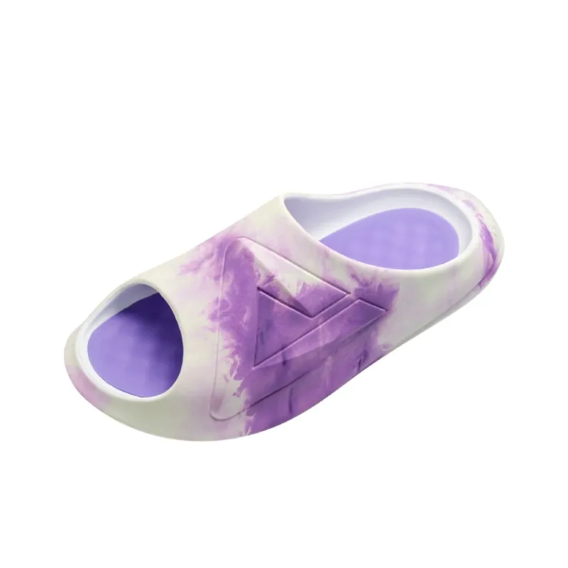 PEAK Very Small Fat Drag Totem Graffiti Slide Slippers Men's Purple-5