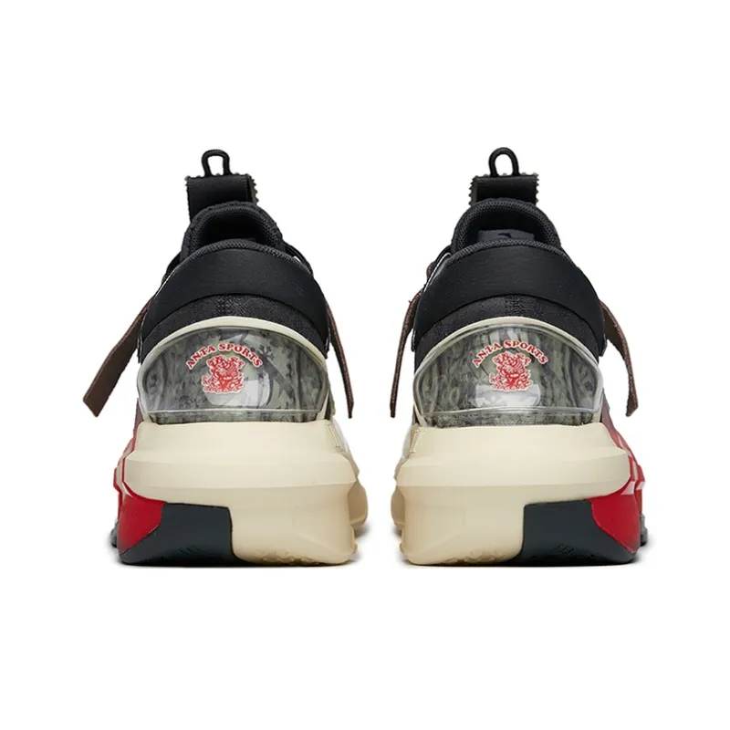 Anta Bastard 3.0 Durable Breathable Low-Top Skateboard Shoes Yellow Gray-3
