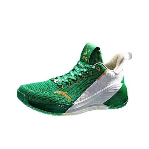 Anta KT4 Gordon Hayward Anti Slip And Wear Resistant Lightweight Low Top Basketball Shoes Men's Green