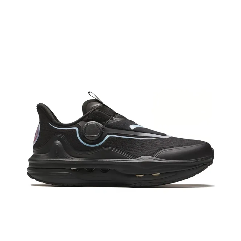 Anta Champion All-Weather Series Anti-Slip Wear-Resistant Low-Top Running Shoes Men's Black-1