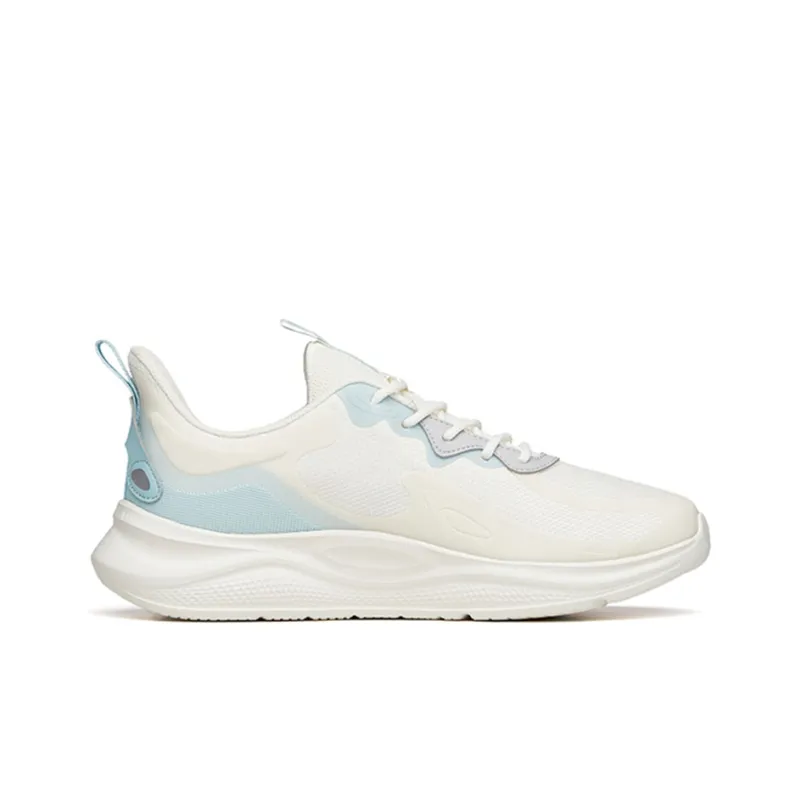 Anta Lingyun Cushioning, Slip Resistant, And Abrasion Resistant Low Top Running Shoes Men's White Blue-1