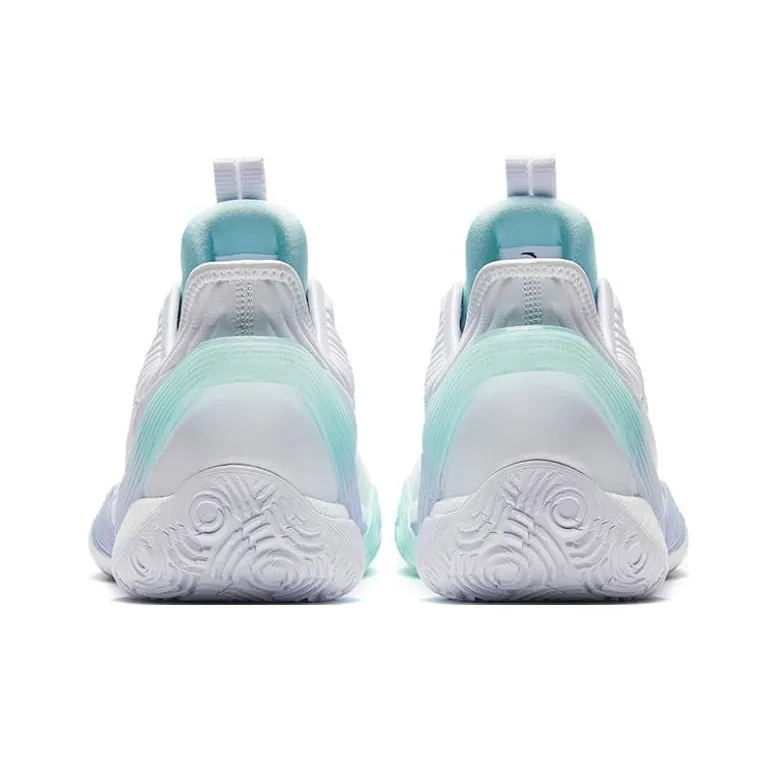 ANTA Three point Rain1.0 Basketball Shoes Men Low Top White/Green-3