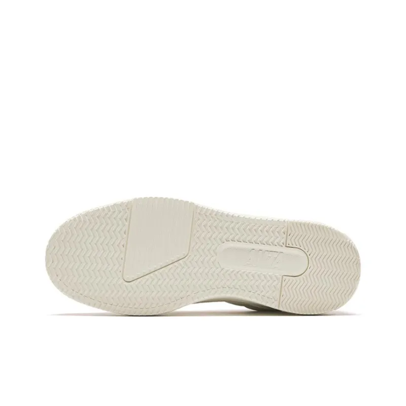 Anta C37 Series Durable Breathable Low Top Skateboard Shoes Men's White-4