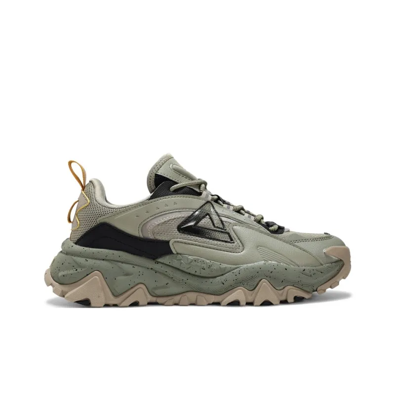 PEAK State Pole Journey 3.0 Durable Cushioning Low Top Casual Shoes Unisex Gray Cyan-1