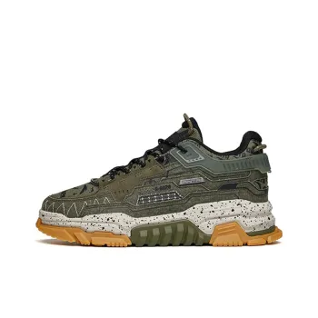 Anta Dieying Low Top Skateboard Shoes Men's Green Black