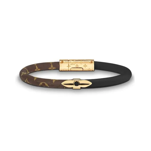 LOUIS VUITTON Calfskin Bangles Unisex Brown
