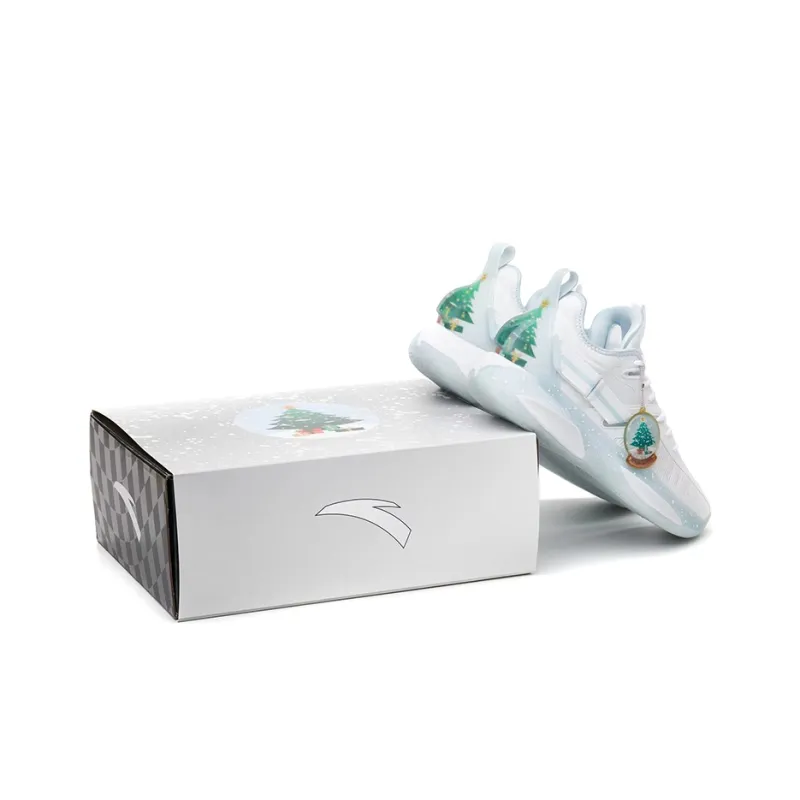 Anta GH3 Gordon Hayward Low Top Performance Basketball Shoes Men's White Blue POIZON Box Edition-1