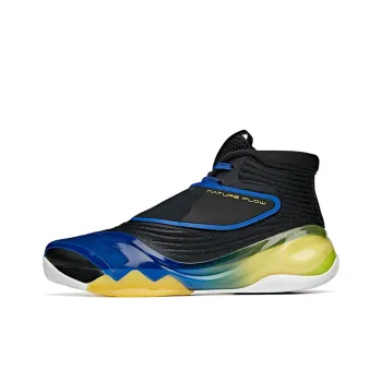Anta KT6 KT ' Away ' Anti Slip Wear Resistant High Top Basketball Shoes Men's Black Yellow Blue