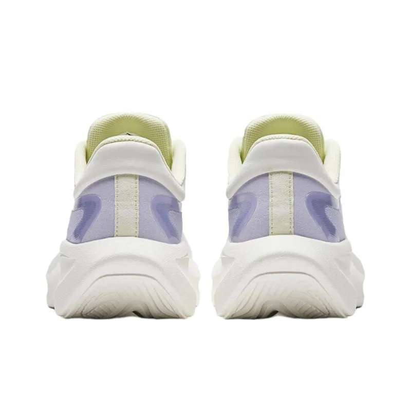 Anta Leaf 4.0 Anti Slip Wear Resistant Low Top Running Shoes Women's White Purple-3