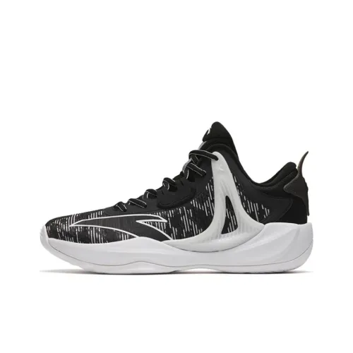 ANTA Hussars 8 Basketball Shoes Men Low-Top Black/White