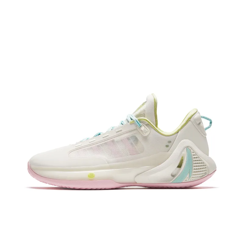 Anta GH4 Hayward 4, Nitrogen Technology Anti Slip Wear Resistant Low Top Basketball Shoes Men's Beige-1