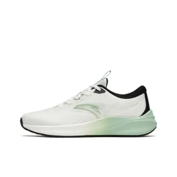 Anta Road Run Cushioning Anti Slip And Wear Resistant Low Top Running Shoes Men's White Gouache Green