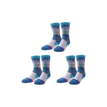 UGUPGRADE Basketball Socks Unisex 3 Pack Mixed Color