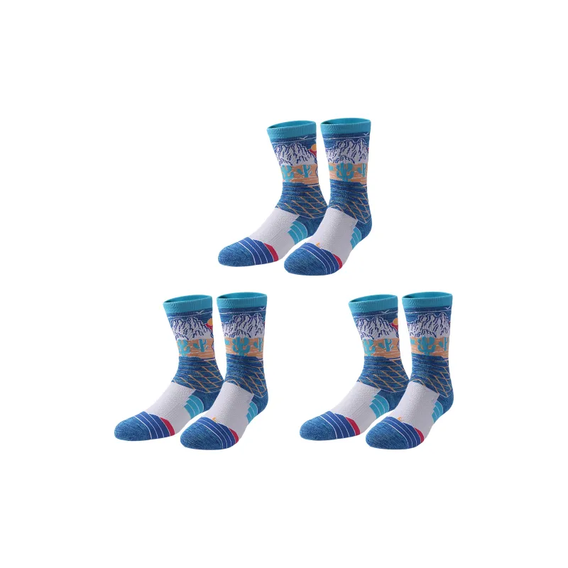 UGUPGRADE Basketball Socks Unisex 3 Pack Mixed Color-0