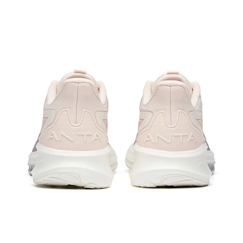 Anta Gazelle 1.0 Low Top Running Shoes Women's Pink White Purple-3