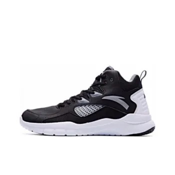 Anta Star Trail 4 KT Cushioning Anti Slip Wear Resistant Breathability Mid Top Basketball Shoes Men's Black White Gray
