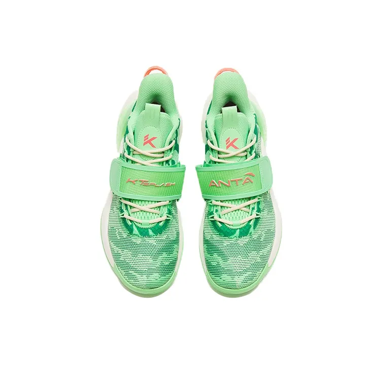 Anta Water Flower 3 Low Top Performance Basketball Shoes Men's Green-3