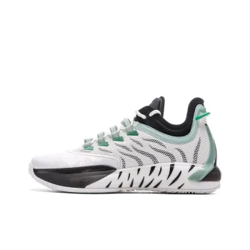 Anta GH1 Low Alpha Durable Breathable Low Top Basketball Shoes White Black Green