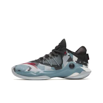 Anta Skyline 1 Anti Slip Wear Resistant Low Top Basketball Shoes Blue Black Warplane Color Scheme