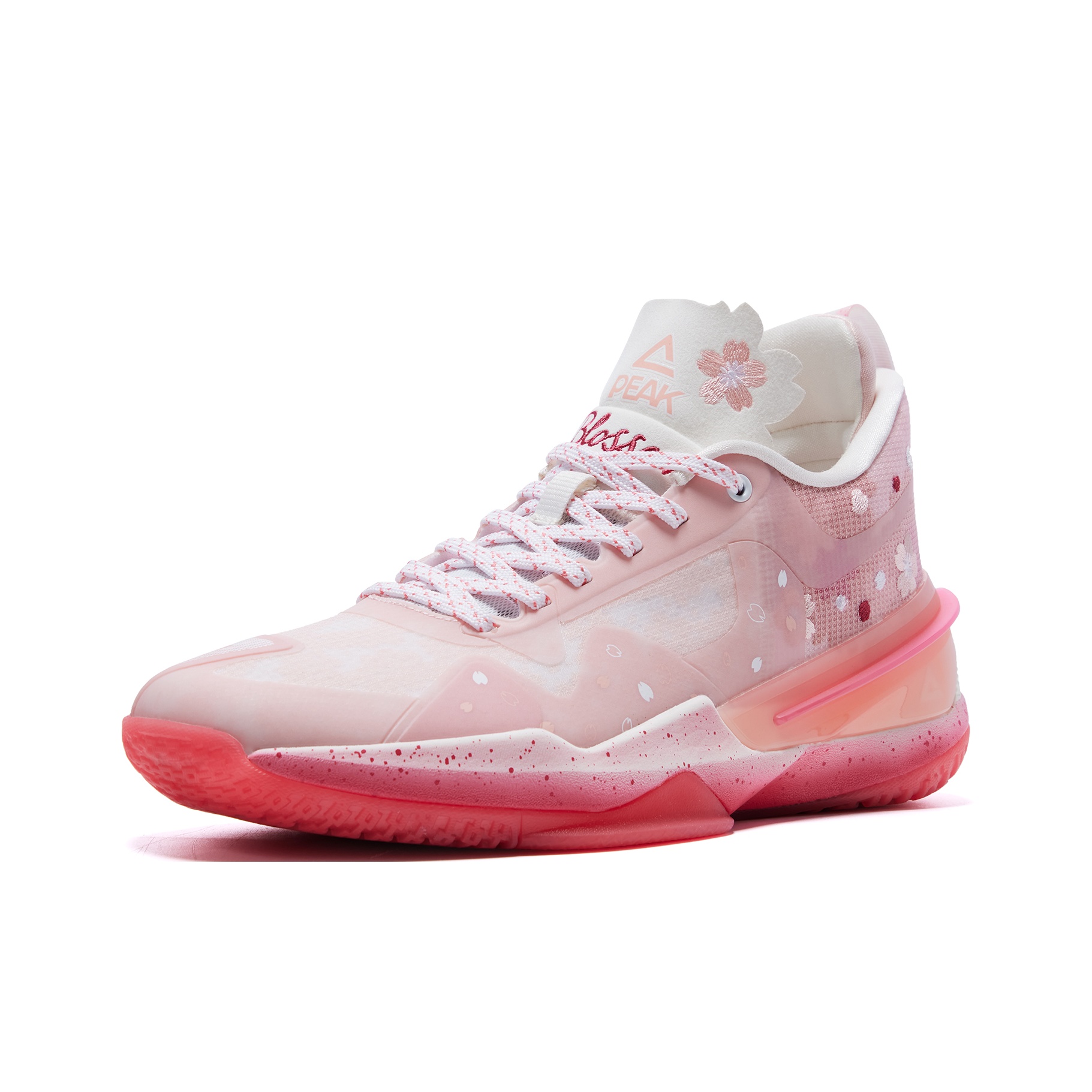 PEAK Flash 3 Basketball Shoes Men Low Top Cherry Blossom Pink POIZON