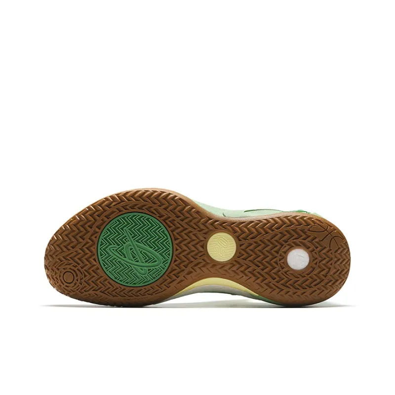 ANTA GH4 Basketball Shoes Men Low Top Green/Umber-4