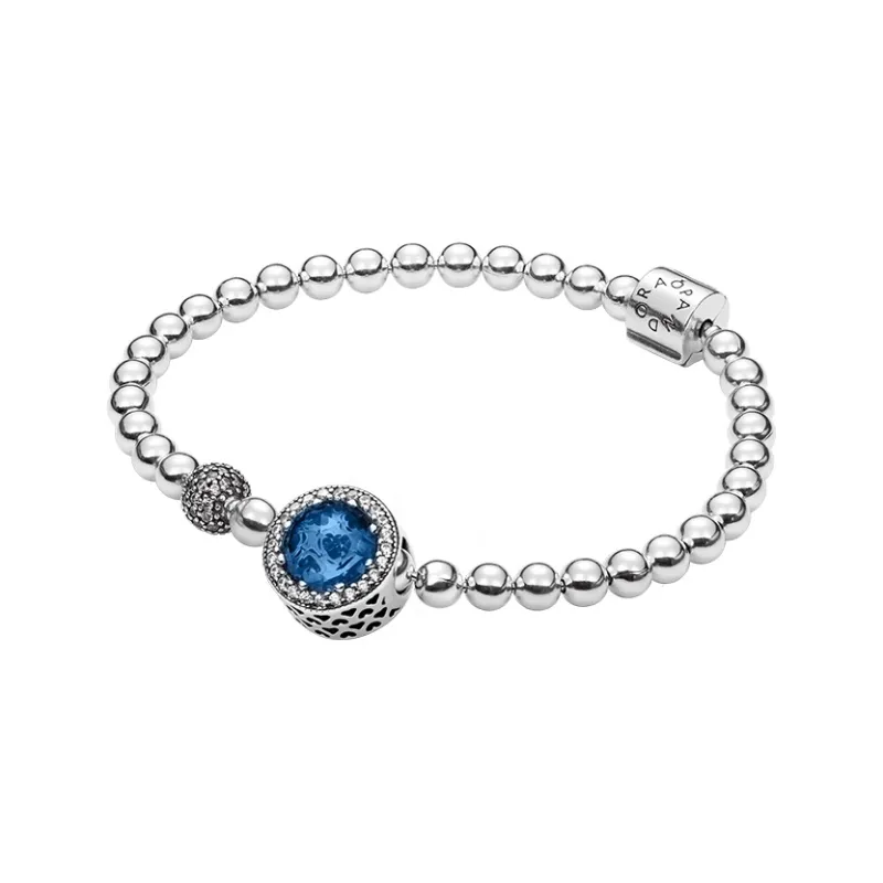 Pandora 925 Sterling Silver Bangle Set Women's Silver-0
