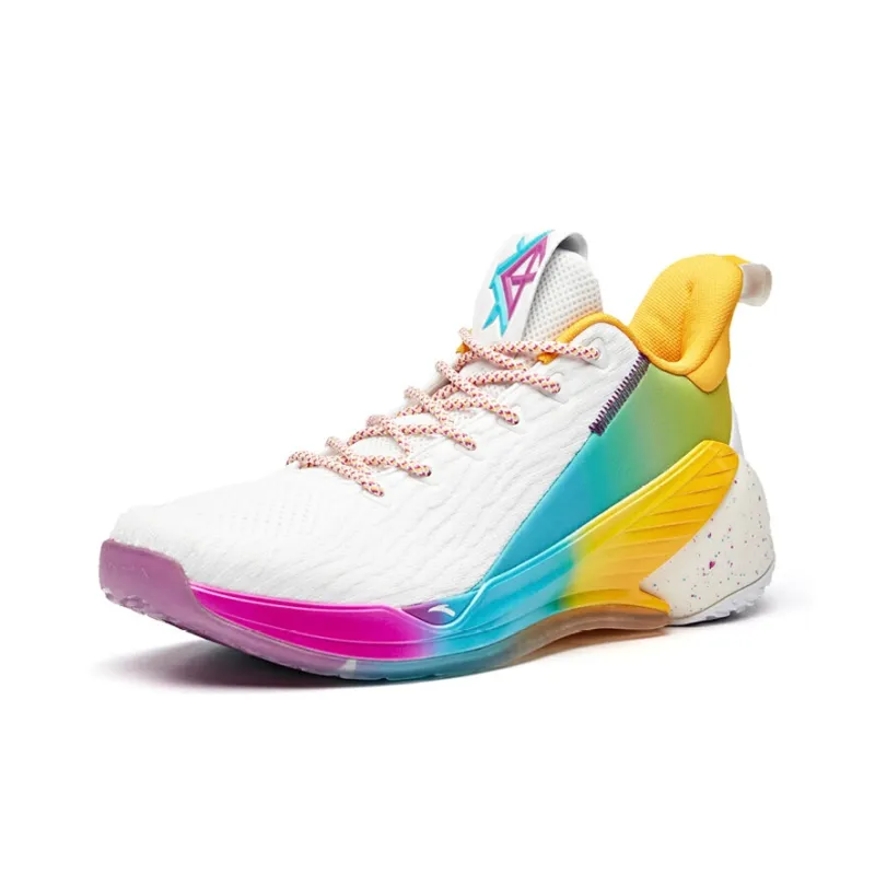 Anta KT4 Thompson Performance Basketball Shoes Men's Yellow Blue Purple-1