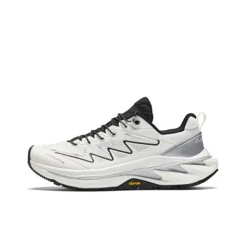 Anta Wild PRO Cushioned Slip Resistant Lightweight Low Top Running Shoes Men's White Black