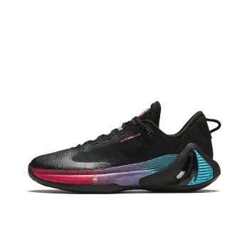 ANTA GH4 Basketball Shoes Men Low Top Black/Purple Glossy