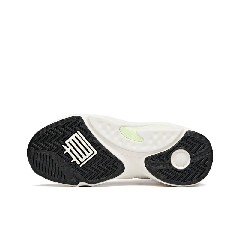 Anta Bastard Slip-Resistant Low-Top Chunky Sneakers Women's White Black Gray-4