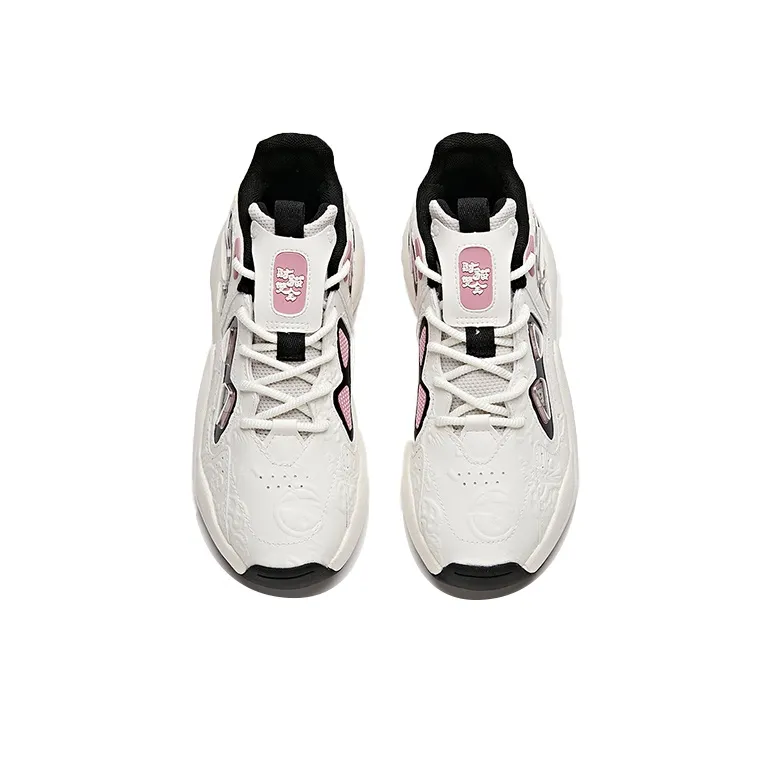 Anta Bastard Slip-Resistant Low-Top Chunky Sneakers Women's White Black Gray-2