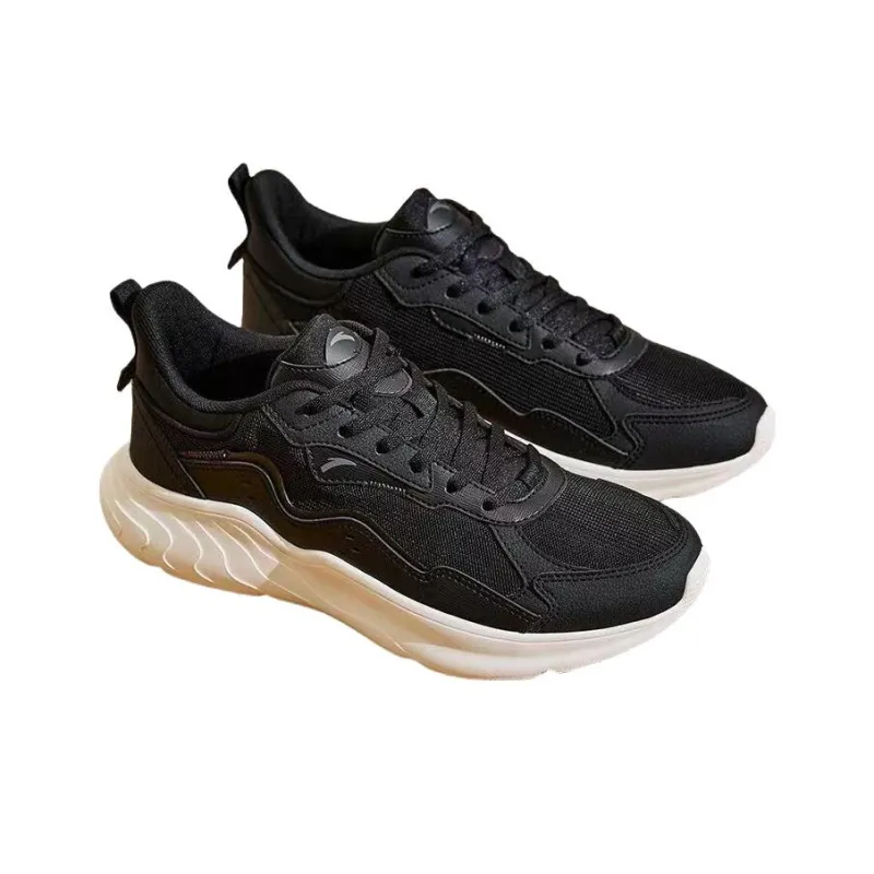 Anta The City Cushioning Anti Slip And Wear Resistant Low Top Casual Shoes Women's Black-1