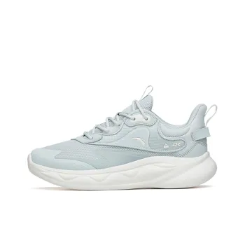Anta Mianbomb 2 Cushioning Anti Slip And Wear Resistant Low Top Running Shoes Women's White Gray Green