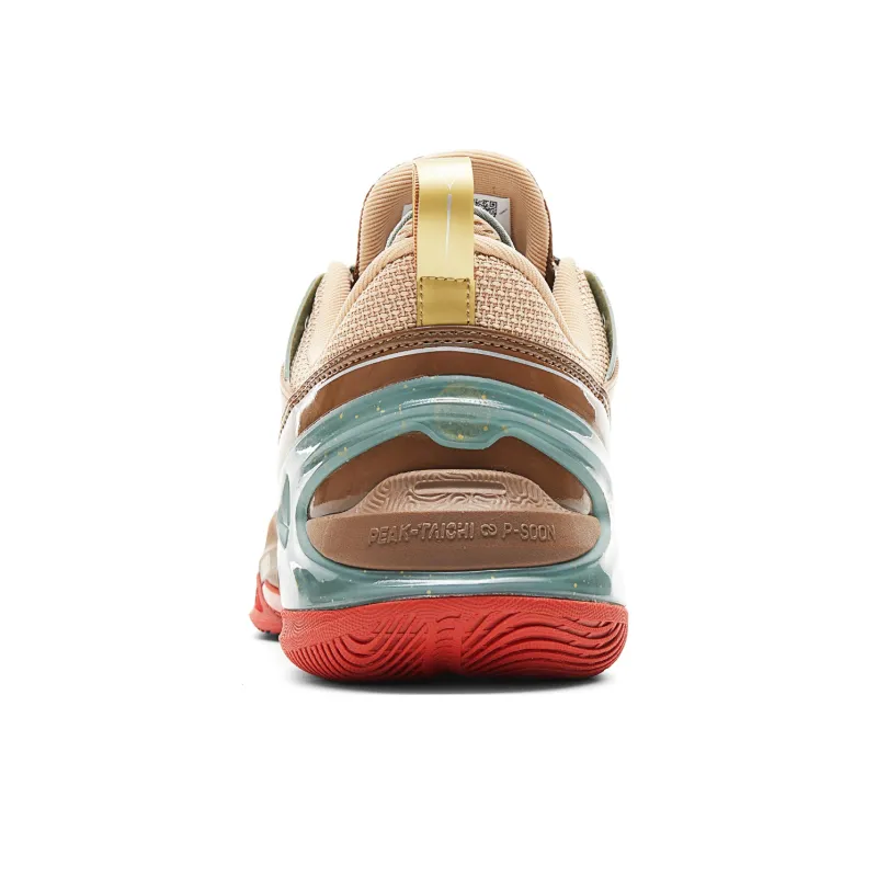 PEAK Agile 2.0 Cushioned Wear-Resistant Breathable Rebound Low-Top Performance Basketball Shoes Men's Sand Yellow-5