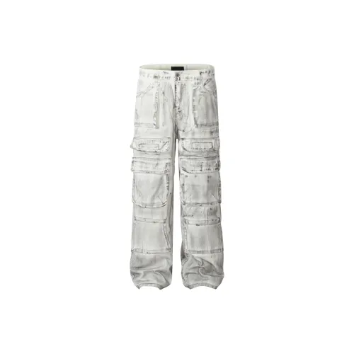 GBXM Jeans Unisex Dirty White