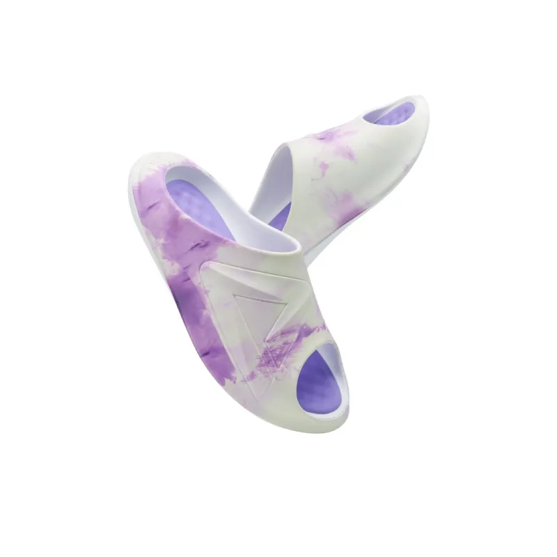 PEAK Very Small Fat Drag Totem Graffiti Slide Slippers Men's Purple-3