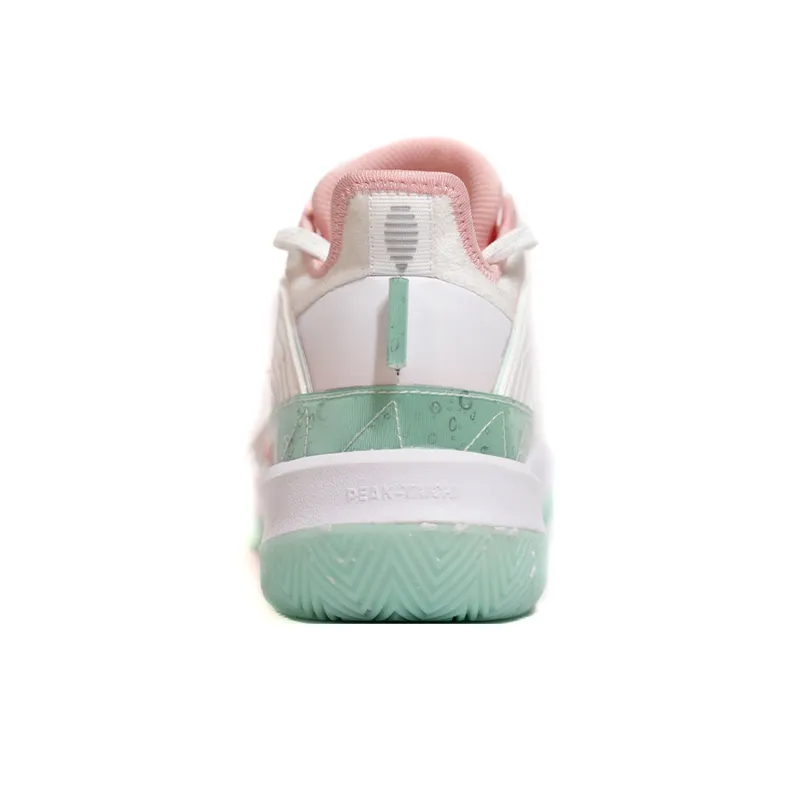 PEAK State Extremely Large Triangle 1.0 Basketball Shoes Men's Desert Pink Light Sour Green-4