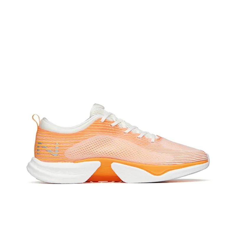 ANTA Four Generations Of Hydrogen Running Running Shoes Men Low Top Ivory White/Yellow Orange-1