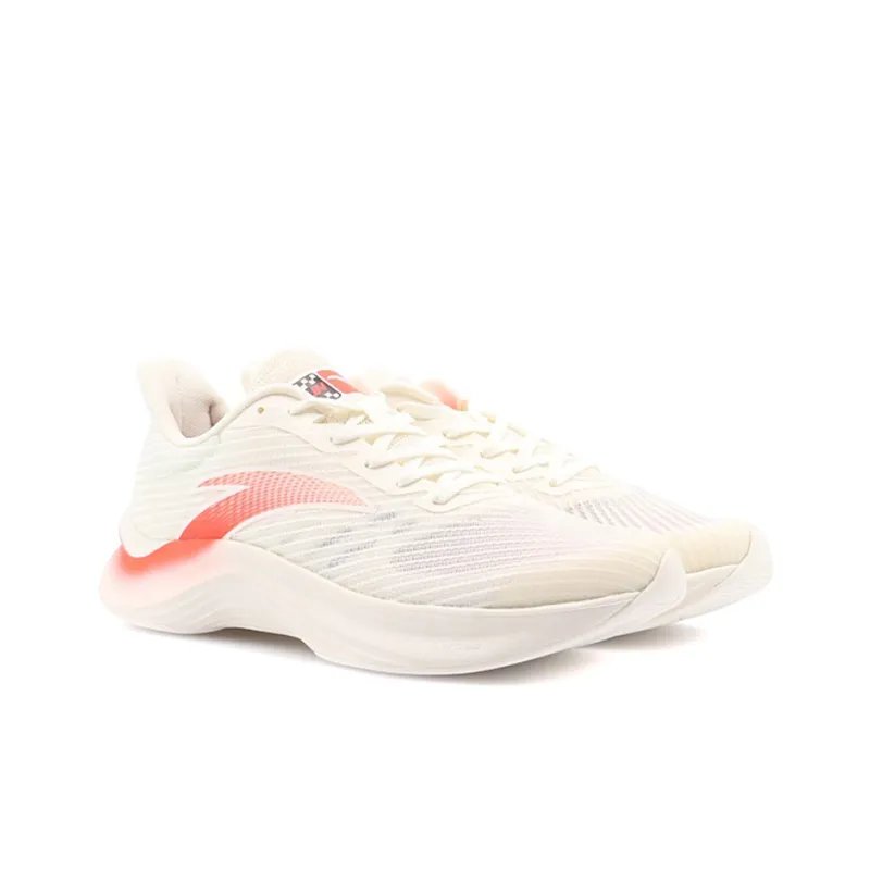 Anta Edge Cushioning, Slip Resistant, Abrasion Resistant, Breathable Low Top Running Shoes Men's Ivory White-2