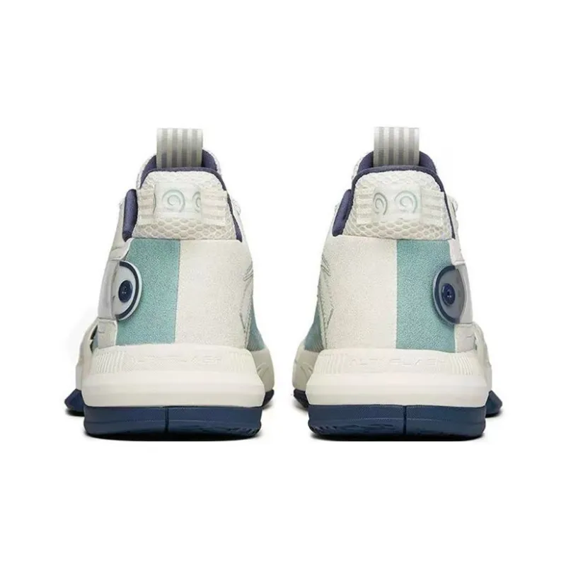 Anta Craze 2 Cushioning Anti-Slip And Wear-Resistant Low-Top Basketball Shoes White Green Blue-3