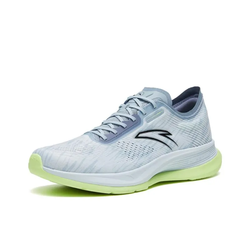Anta Hydrogen Run V Anti Slip Wear Resistant Low Top Running Shoes Blue Green-1