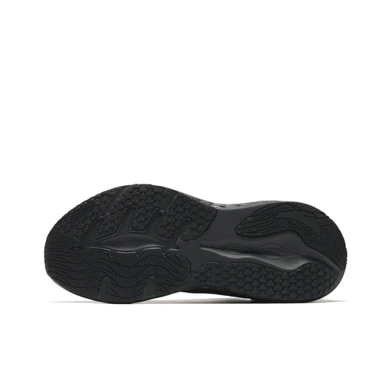 Anta Anti Slip Wear Resistant Low Top Running Shoes Women's Basic Black-5