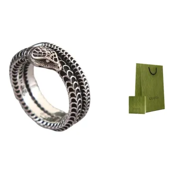 GUCCI 925 Sterling Silver Rings Unisex