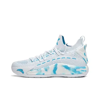 Anta KT5 Thompson Abrasion Resistant Breathable Mid Top Basketball Shoes Chloro Blue