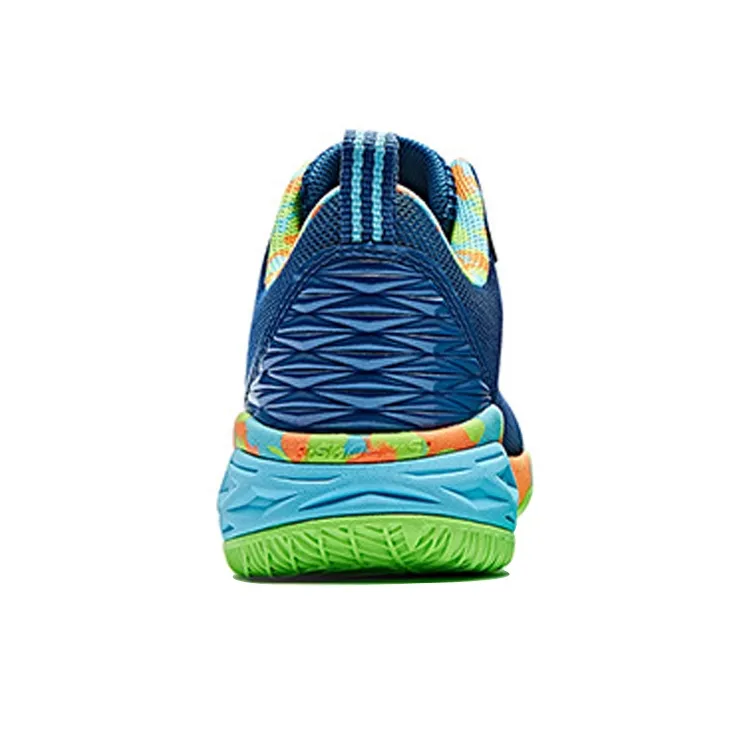 Anta Rhomboid Anti-Slip Wear-Resistant Low-Top Basketball Shoes Men's Blue Green-4