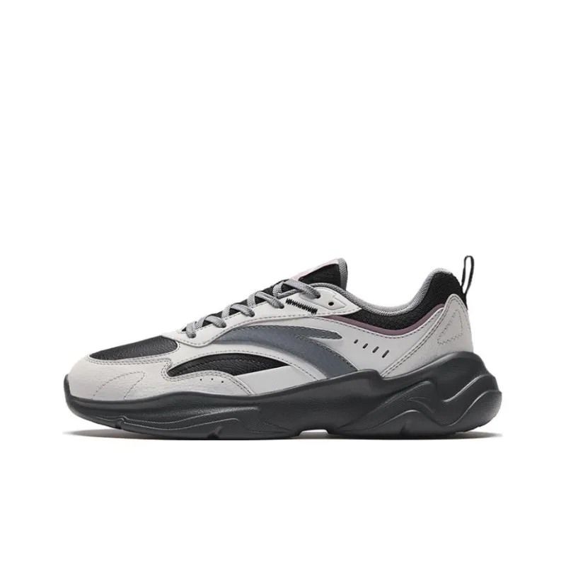 Anta Chaobai Gz Wear Resistant Low Top Casual Shoes Women's Gray-0