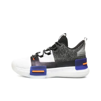PEAK Flash Taichi Anti Slip Wear Resistant Mid Top Basketball Shoes Men's White Purple