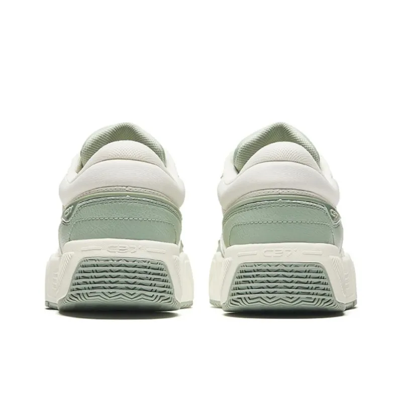 Anta C37 Series Durable Breathable Low Top Skateboard Shoes Women's White Green-3