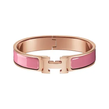 HERMES Clic H Enamel Bangles Women's